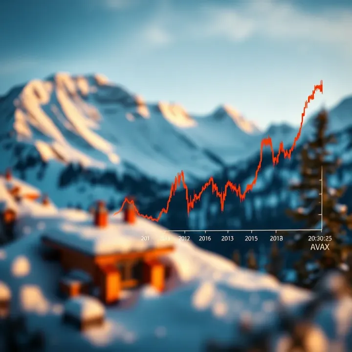 Graph showing Avalanche (AVAX) price trends over recent months with market fluctuations highlighted