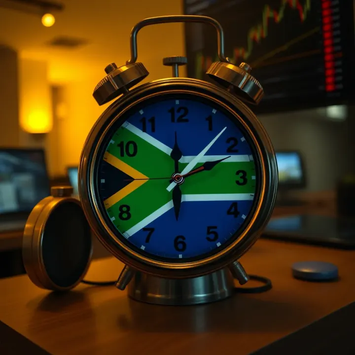 South African Local Time and Optimal USD/JPY Trading Windows South African local clock showing optimal trading windows for USD JPY