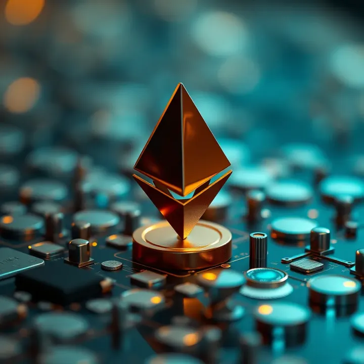 Blockchain Advancements Driving Ethereum Value Conceptual representation of blockchain technology impacting Ethereum's value growth
