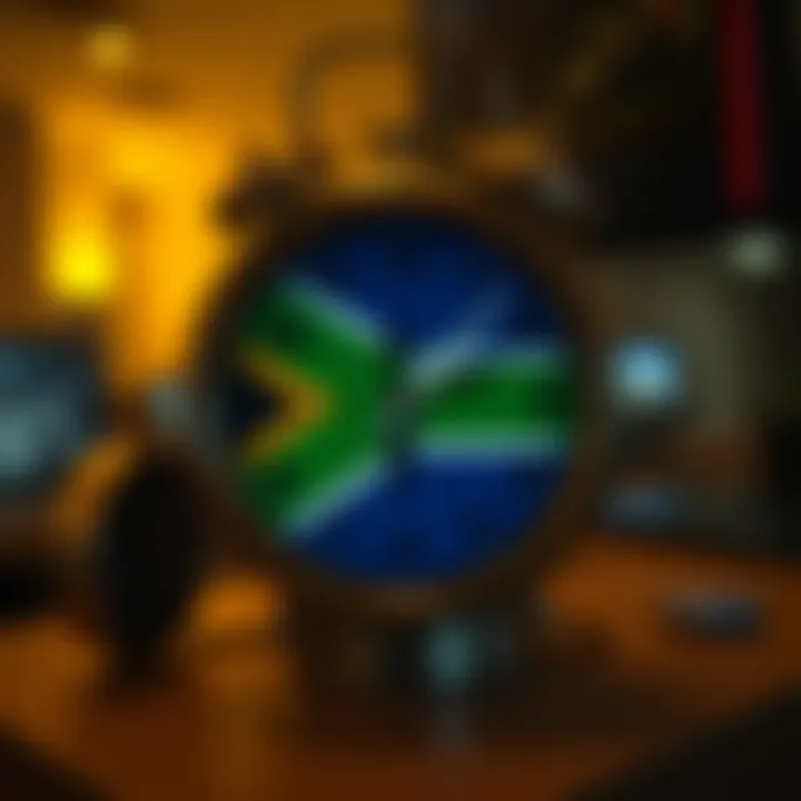 South African local clock showing optimal trading windows for USD JPY