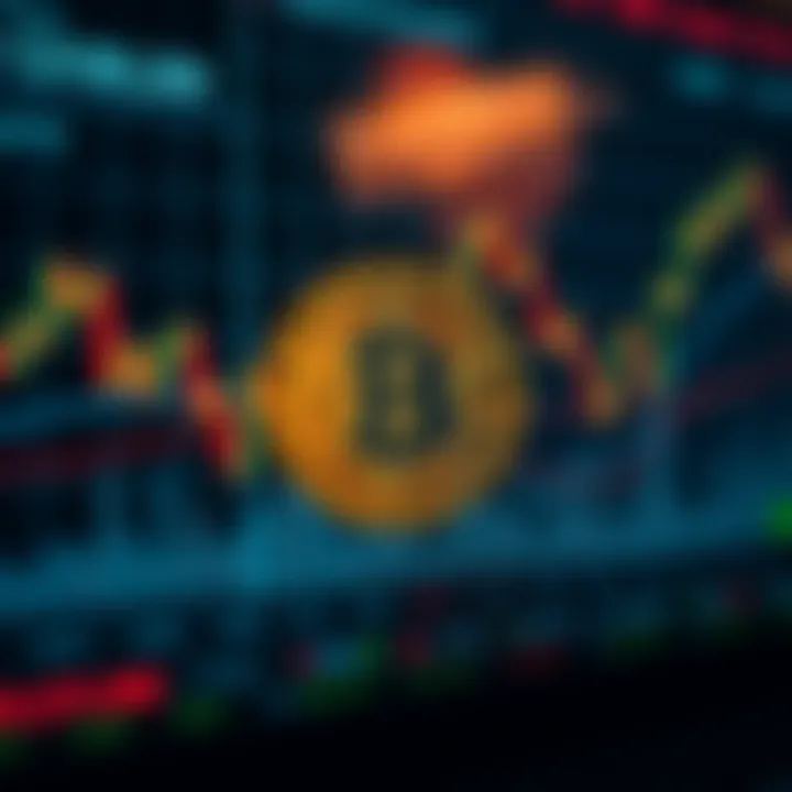 Analyzing Bitcoin Market Trends and Price Movements Graph showing Bitcoin price fluctuations with trend lines and market indicators