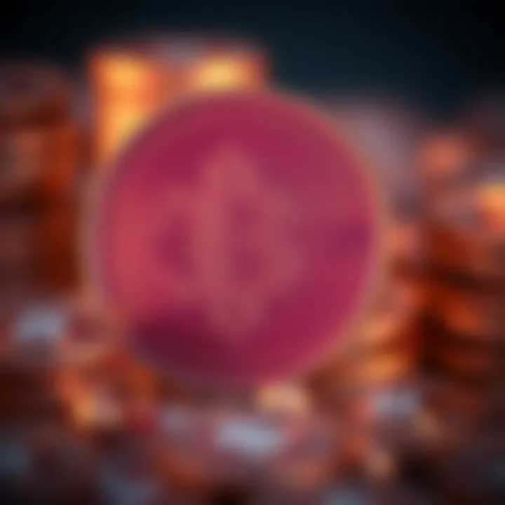 Illustration of factors impacting Bonk Coin value with icons representing market forces and investor sentiment