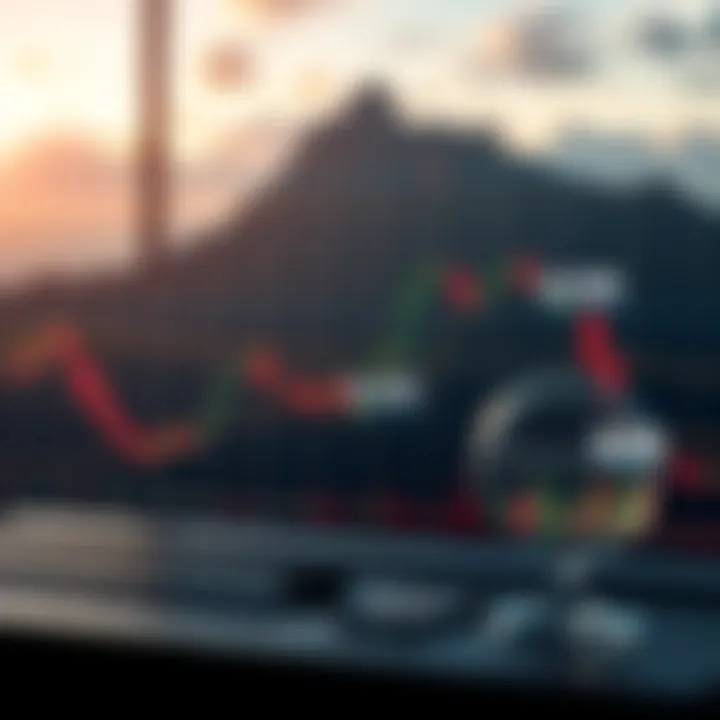 Graph illustrating various types of trading strategies with a South African market backdrop