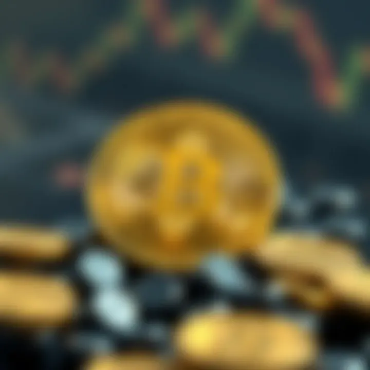 Conceptual digital art representing cryptocurrency growth and market dynamics