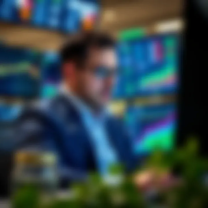 Ran Neuner Reviewing Investment Opportunities and Financial Growth Ran Neuner analyzing financial data on multiple screens representing investment ventures