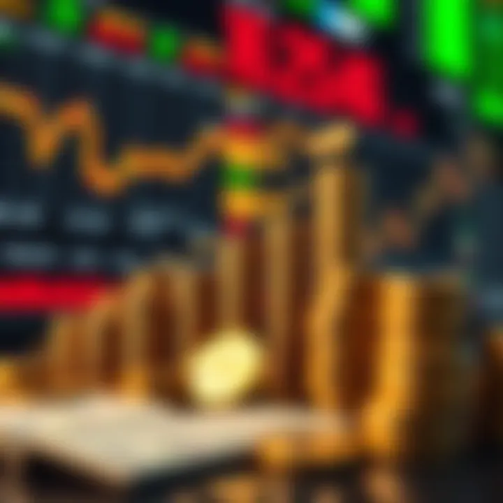 Visual representation of financial growth and accumulation of wealth through forex market participation