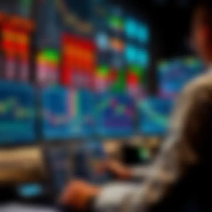 Choosing the Right Forex Broker for Successful Trading Selection of forex brokers with charts and computer screens displaying trading data