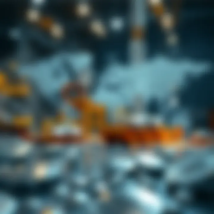 Impact of Supply Chains and Geopolitics on Platinum Market Visual representation of global supply chains and geopolitical factors affecting platinum availability