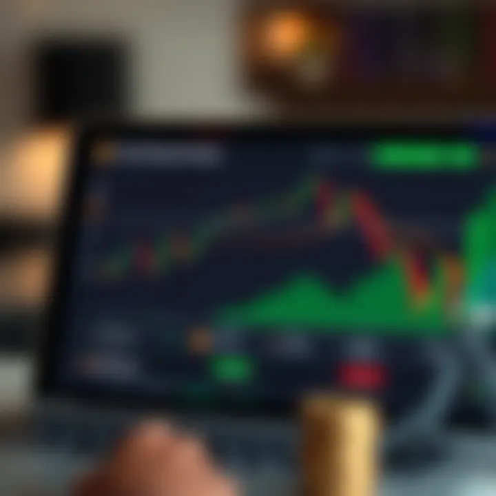 Graph illustrating risk management strategies and account options for traders on app.deriv.com