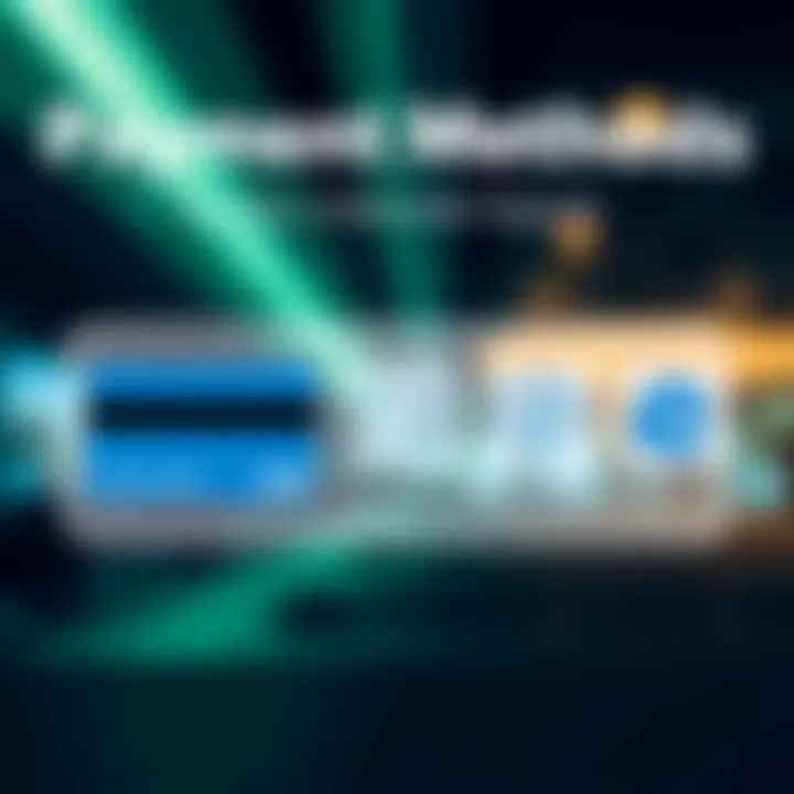 Illustration of multiple payment methods including credit card, bank transfer, and e-wallet icons representing deposit choices