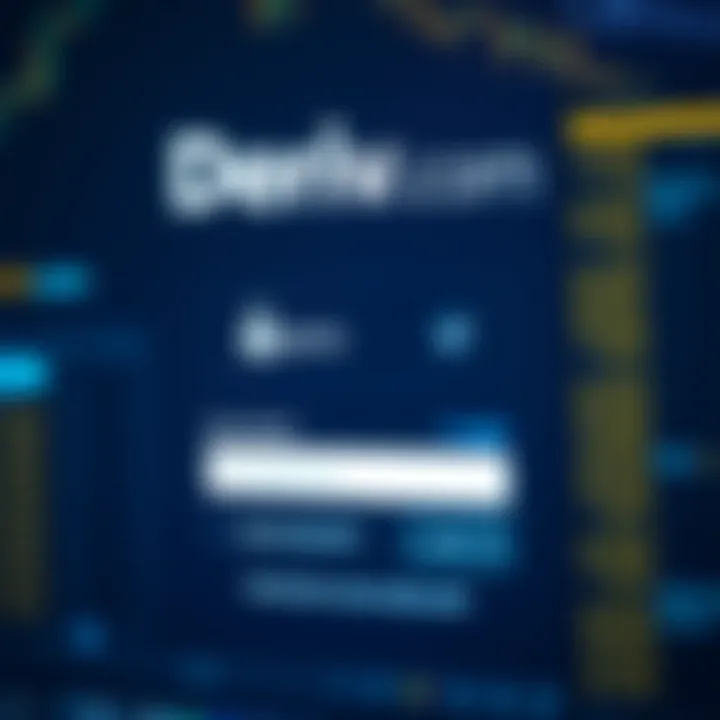 Secure login interface for Deriv.com showing username and password fields
