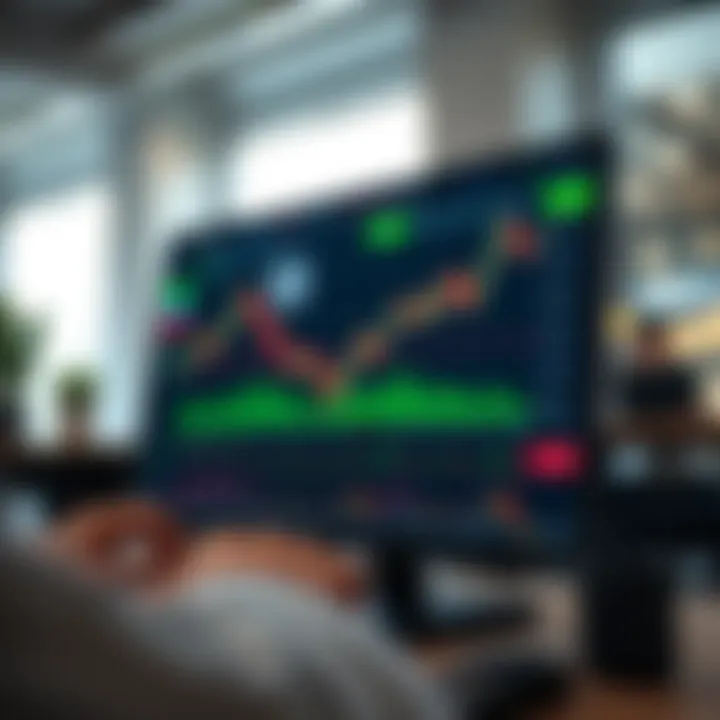 TradingView chart displaying live market data integrated with Deriv trading interface for real-time decision making
