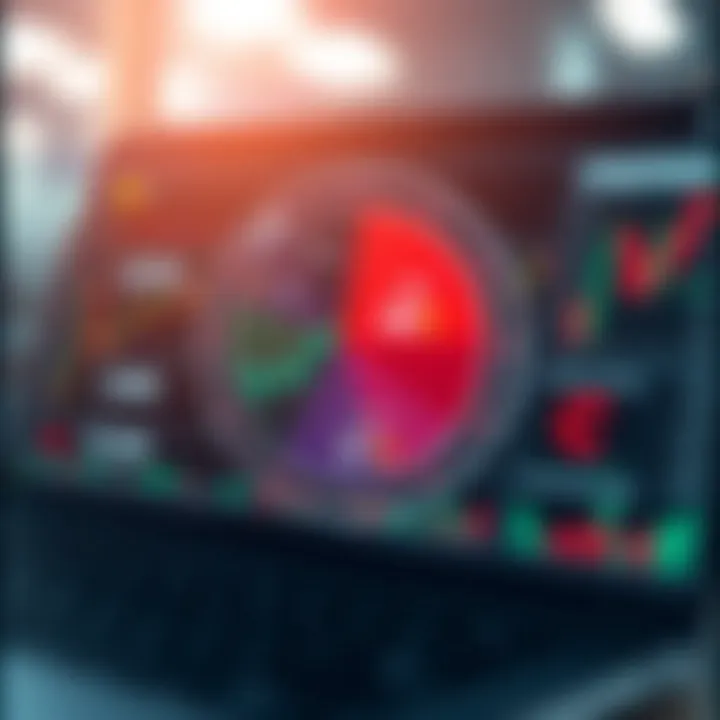 Graphical representation of investment risk and strategy analysis in online trading