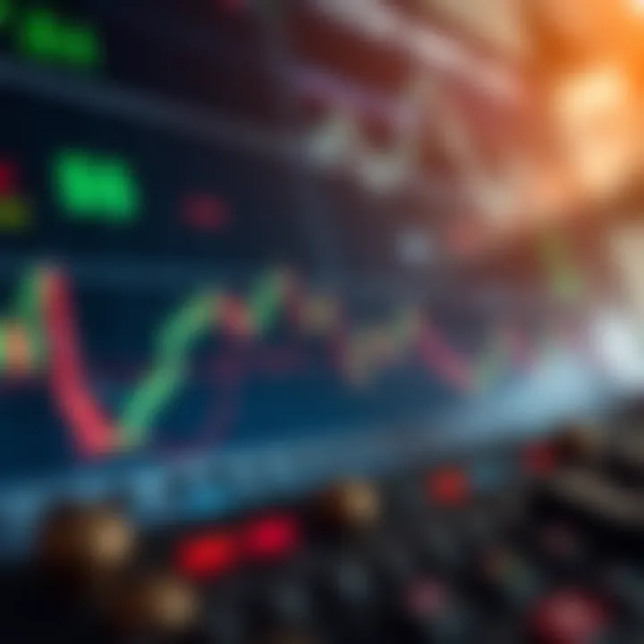 Graph displaying currency pairs volatility spikes during London forex hours with trading strategy icons