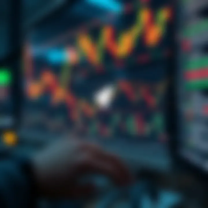 Risk Management and Technology in Forex Trading Abstract graphic illustrating risk management and technology integration in forex trading