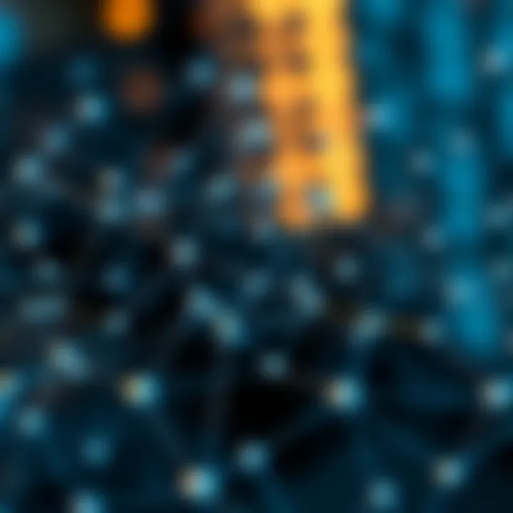 Digital network nodes symbolizing decentralized cryptocurrency connectivity