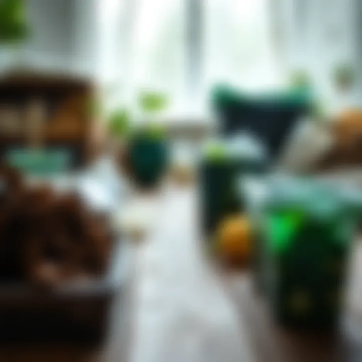 Visual guide with practical actions like composting, fixing items, and using reusable containers to support the Five Rs lifestyle