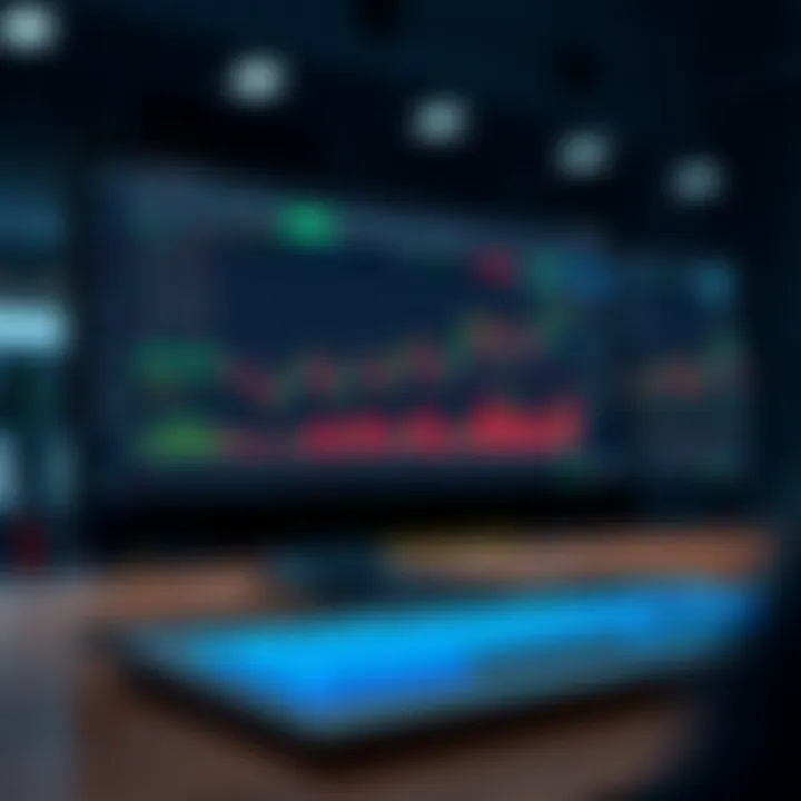 User interface showcasing Quotex trading platform with various charts and trading options visible