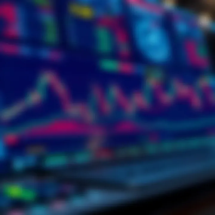 Trading Platform and Market Analysis Insights Illustration of a digital trading platform with market indicators and analysis tools