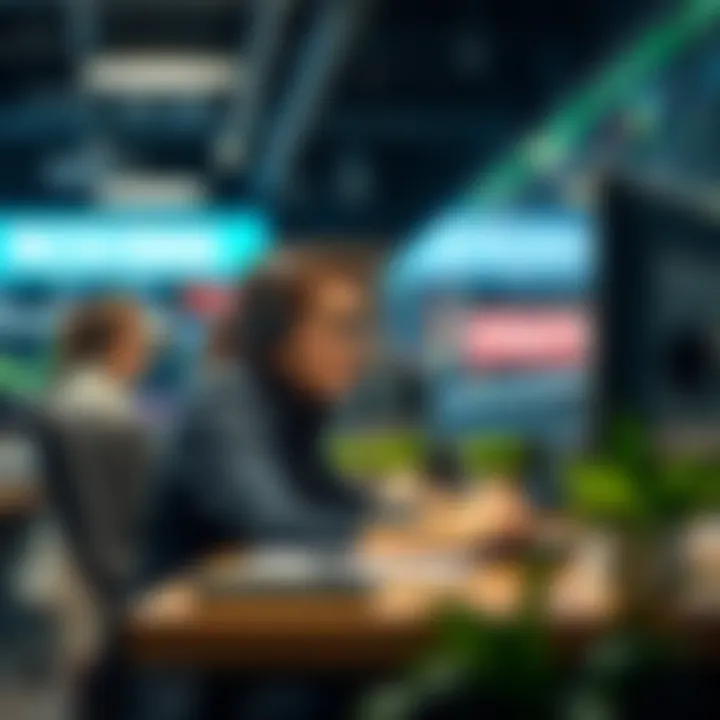 Customer support team assisting traders with inquiries and account setup