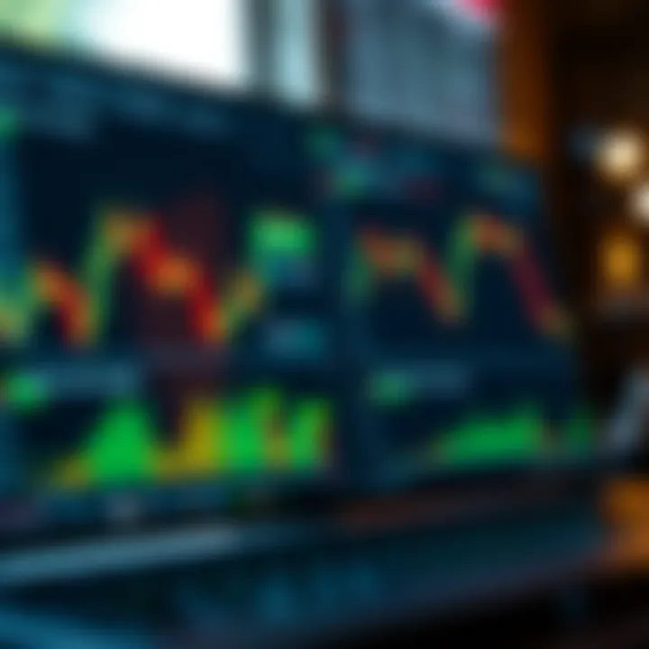 Trading platform interface displaying market charts and trading options available on RoboForex