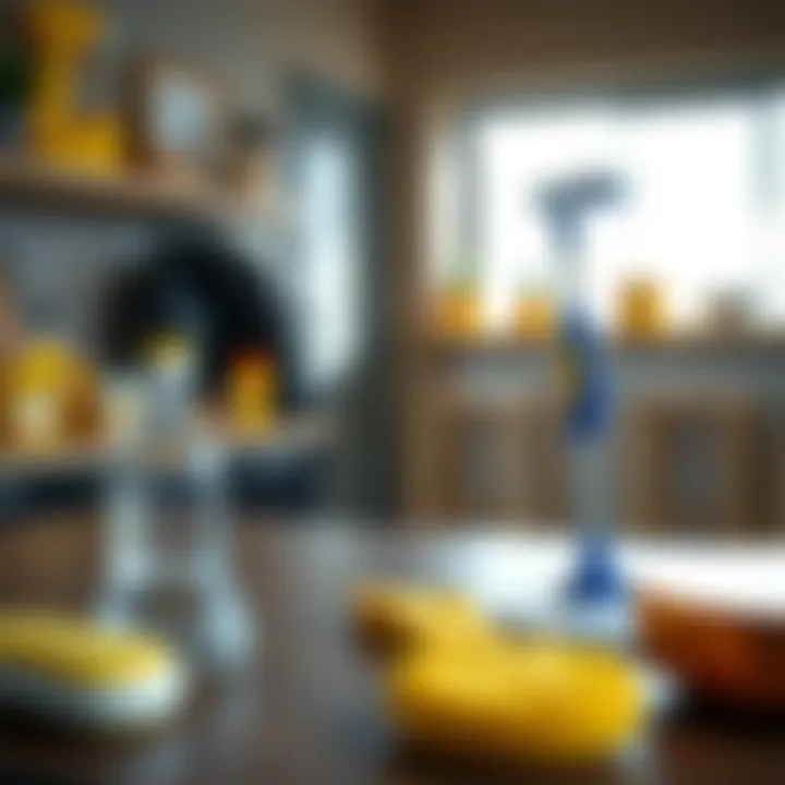 Scrub Daddy Brand Growth and Innovation Illustration showing the growth chart and innovative cleaning tools of a household brand