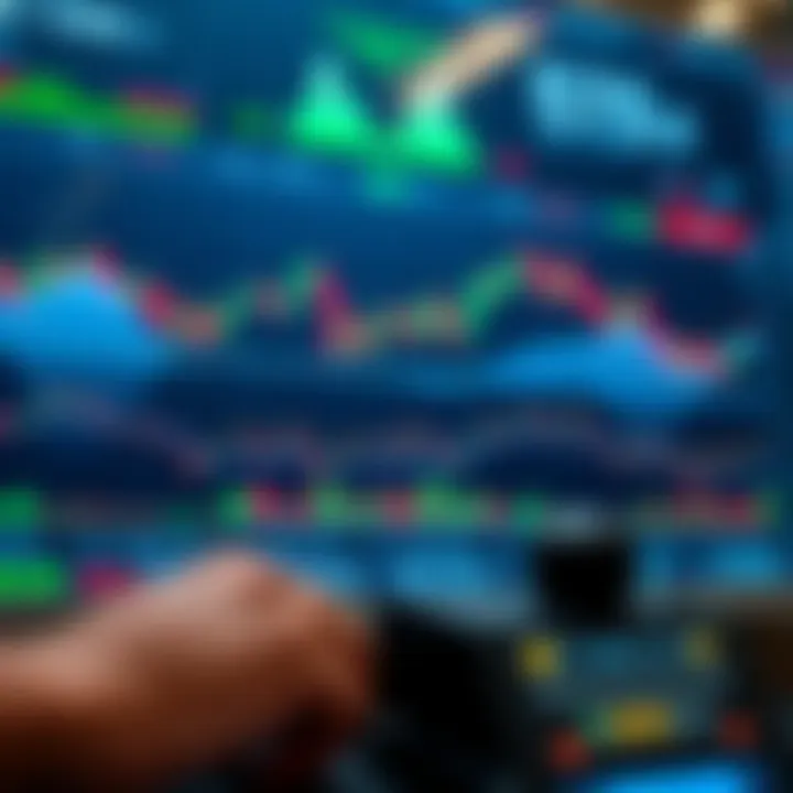 Visual illustration of digital trading interface showing automated trade execution on stock market platform