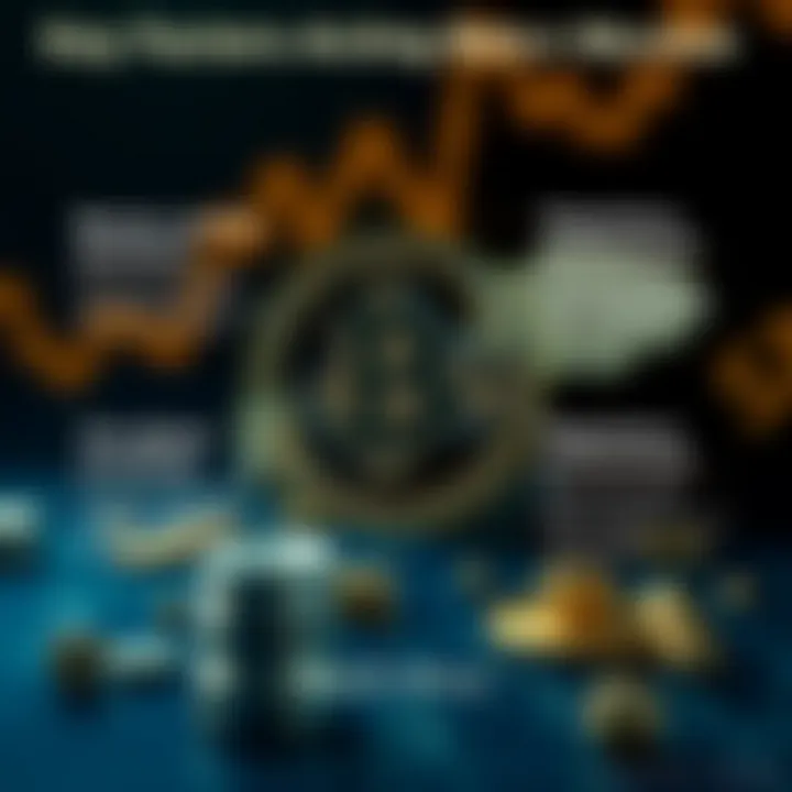 Illustration of factors influencing Bitcoin price including market sentiment, global economy, and regulatory environment in South Africa