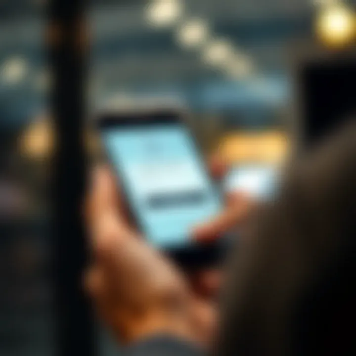 Illustration of a secure login process using two-factor authentication on a mobile device