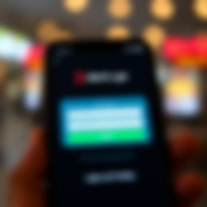 Deriv Go Mobile Login Interface for South African Traders Mobile phone displaying Deriv Go login screen with username and password fields