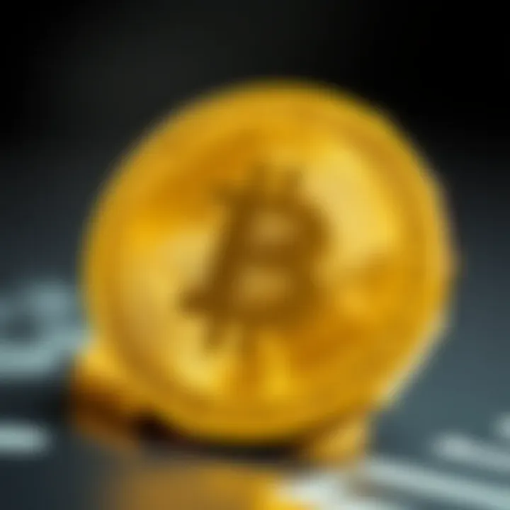 Digital token secured by a shining gold bar representing blockchain-backed precious metal investment