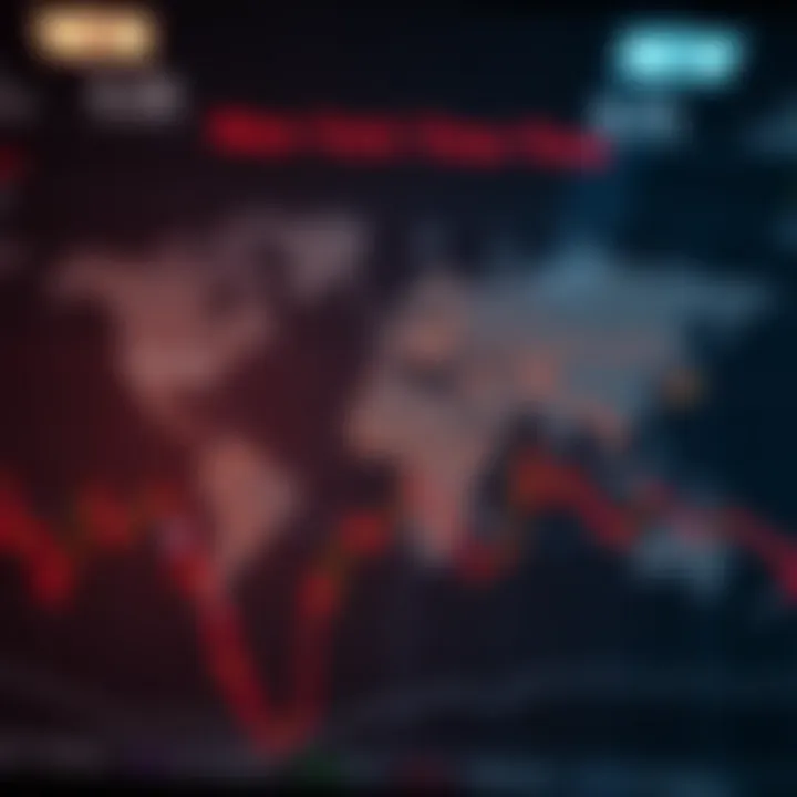 Global map highlighting major forex trading sessions with emphasis on New York time zone