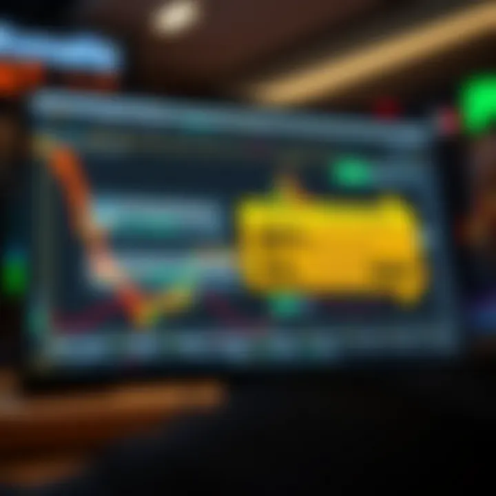 Illustration showing a forex trading platform with highlighted bonus offer details