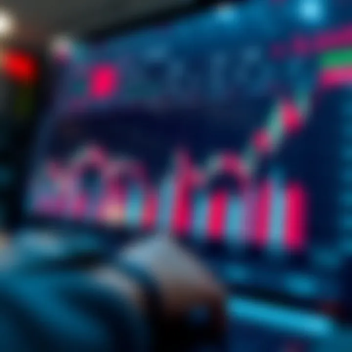 Graph displaying pip value changes across different currency pairs in forex trading