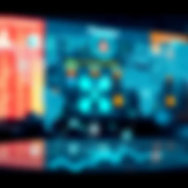 Visual representation of cross-border payment flow enhanced by Ripple technology with currency exchange symbols