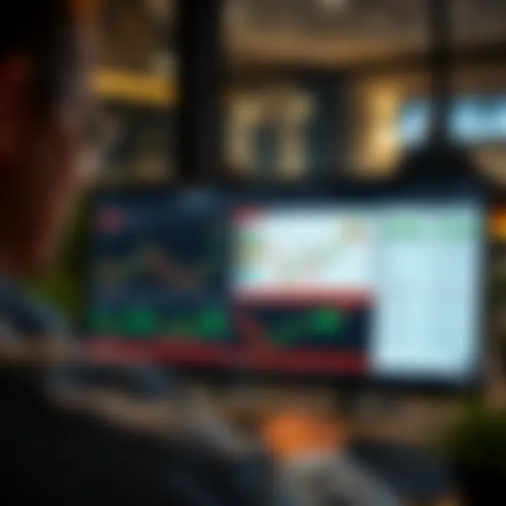 Interface showing SmartTrader's key features with charts and trading tools