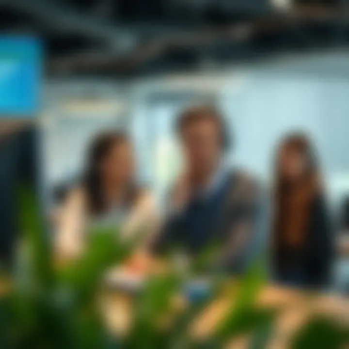 Customer support team assisting clients with investment inquiries and account management