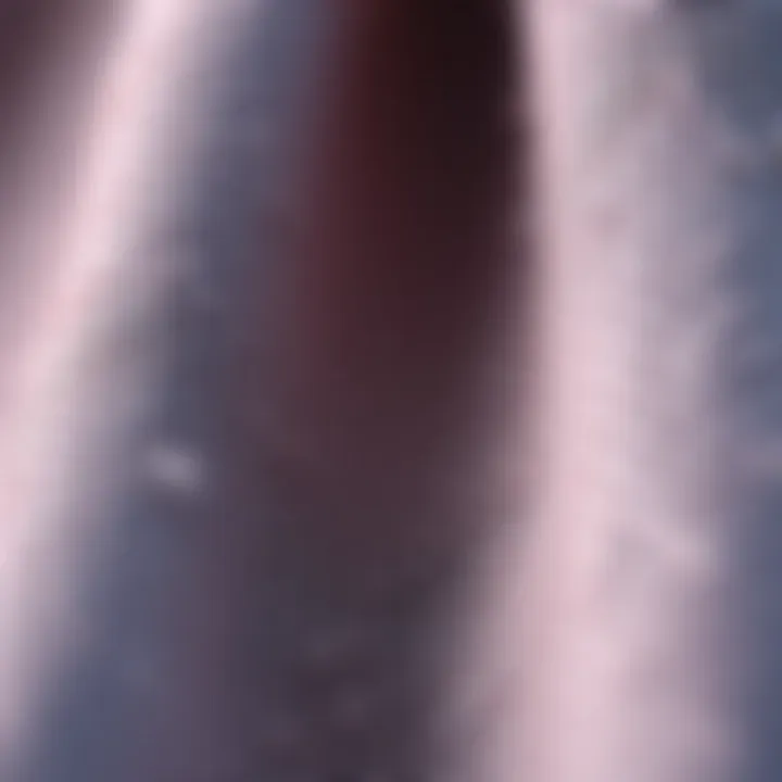 Close-up of synthetic fabric fibers showcasing texture and weave