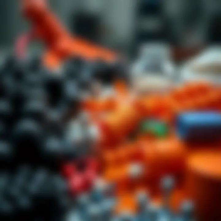 Various synthetic materials used in industrial and consumer products