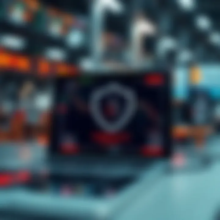 Conceptual illustration of secure online trading environment emphasizing data protection and user safety