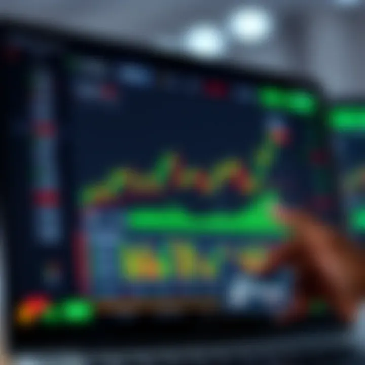 Screenshot of a Kenyan trading platform interface showing market charts and M-Pesa payment option