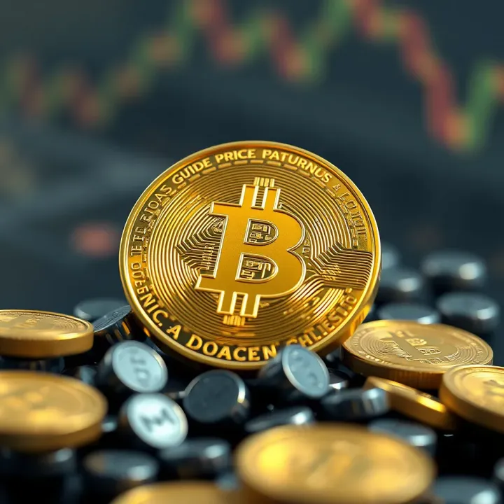 Cryptocurrency Market Dynamics and Growth Potential Conceptual digital art representing cryptocurrency growth and market dynamics