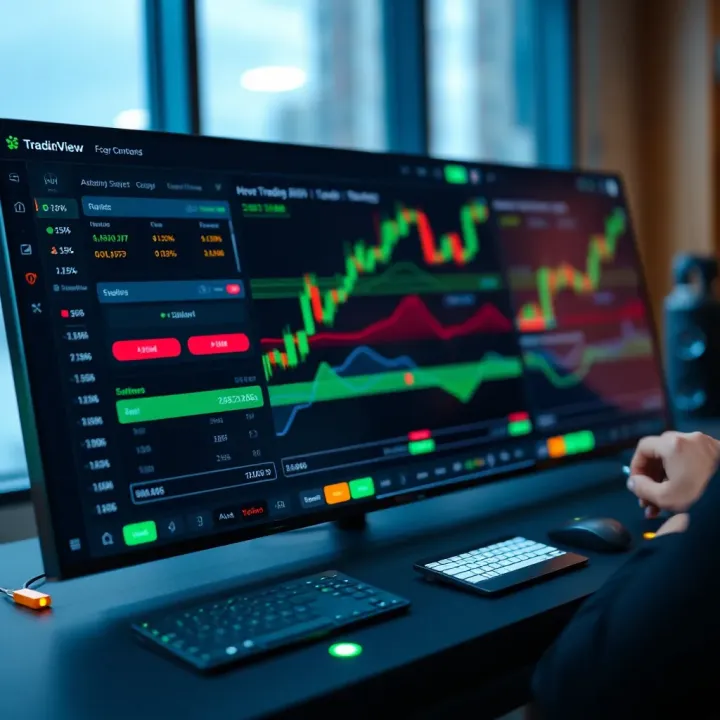 Dashboard showing automated trading strategy settings and risk management controls connected between Deriv and TradingView platforms