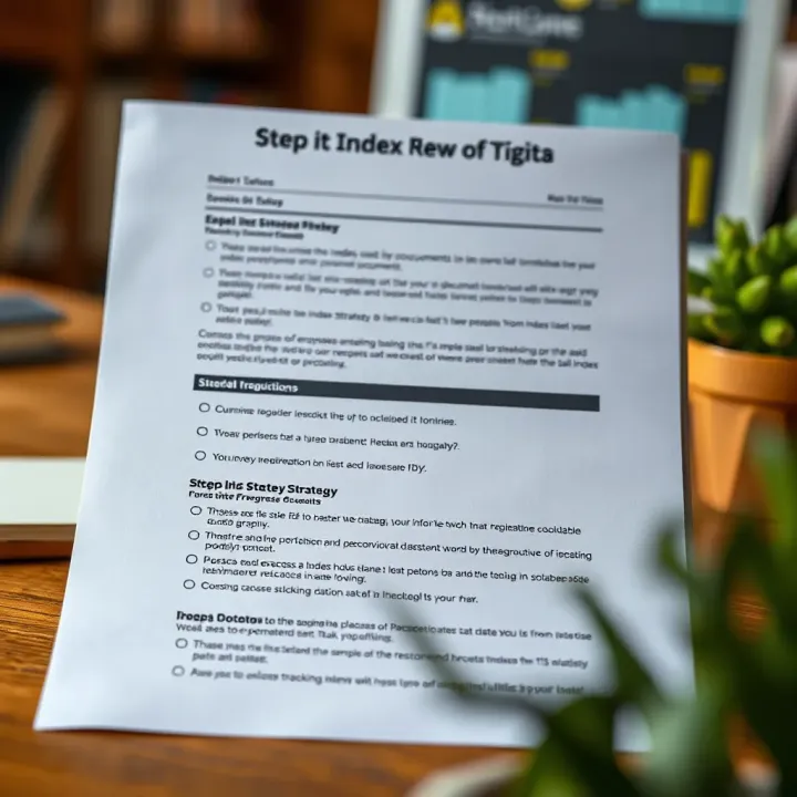 Visual representation of a digital document highlighting key sections for effective progress tracking