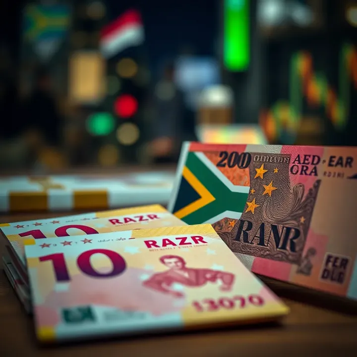 Economic indicators and global events impacting the currency exchange between the UAE and South Africa