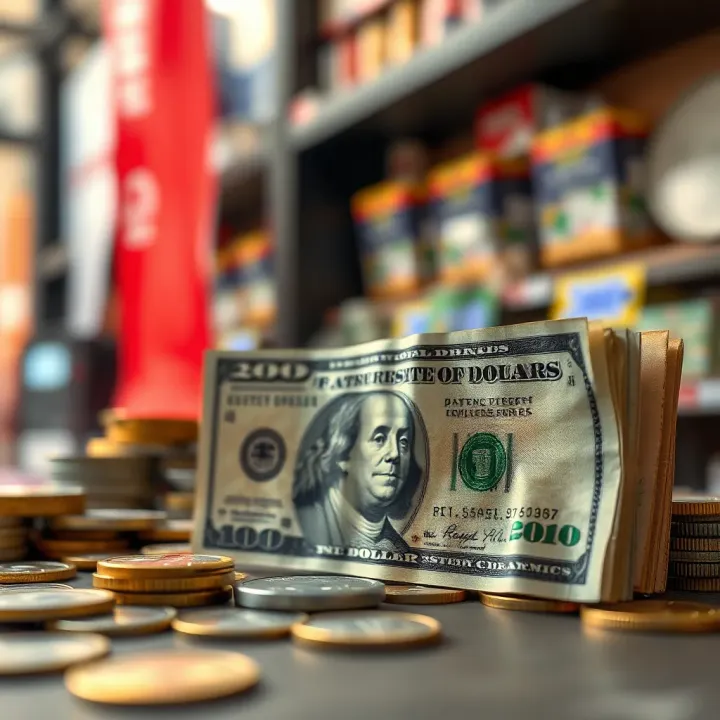 Visual representation of economic factors influencing currency market dynamics