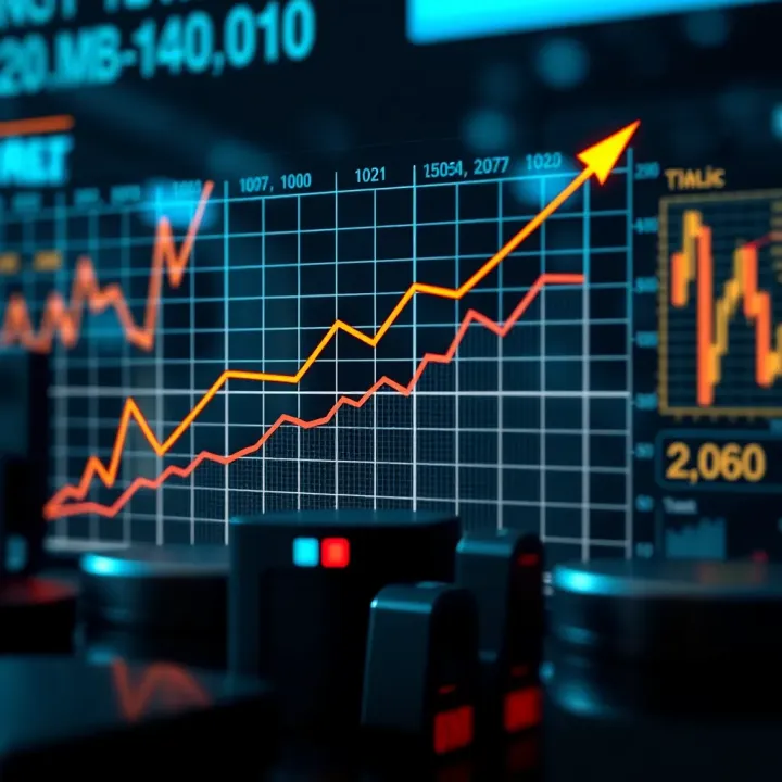 Graph showing upward trend in equity investments reflecting portfolio growth