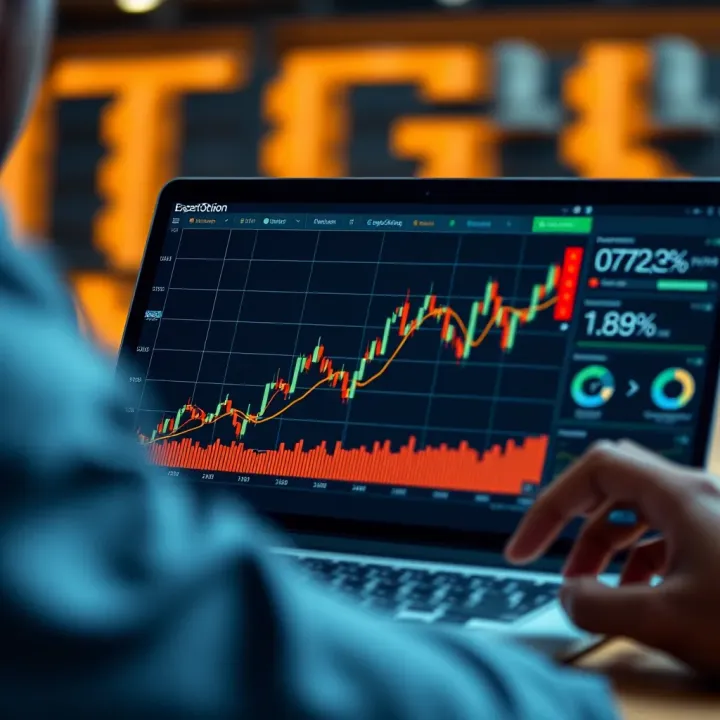 Graph illustrating trading trends and risk levels on ExpertOption for Kenyan traders