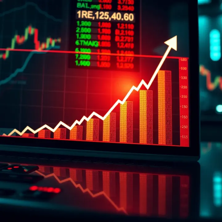 Graph displaying upward trend in currency exchange rates reflecting successful forex trading strategies