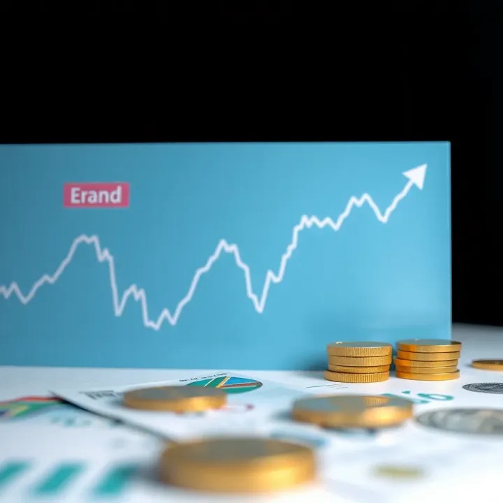 Illustration of economic indicators like GDP charts, political icons, and currency symbols affecting exchange rates